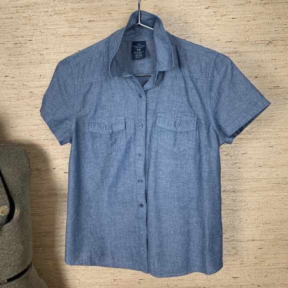 🍁 Faded Glory Quality Chambray Button Down - Picture 3 of 3